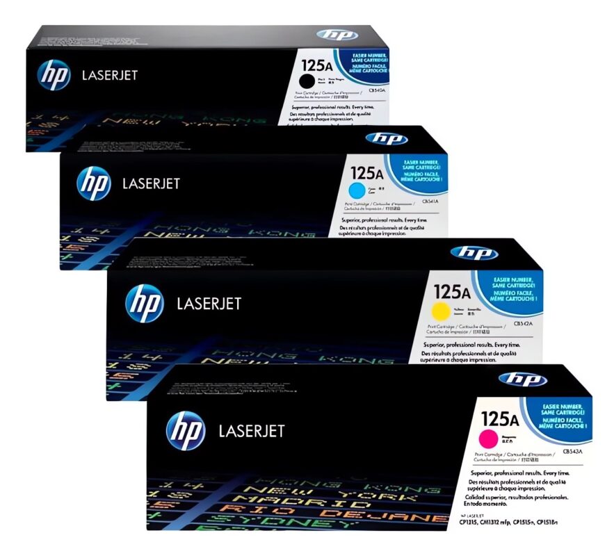 HP 125A Original Laser Toner Cartridge Black & Color