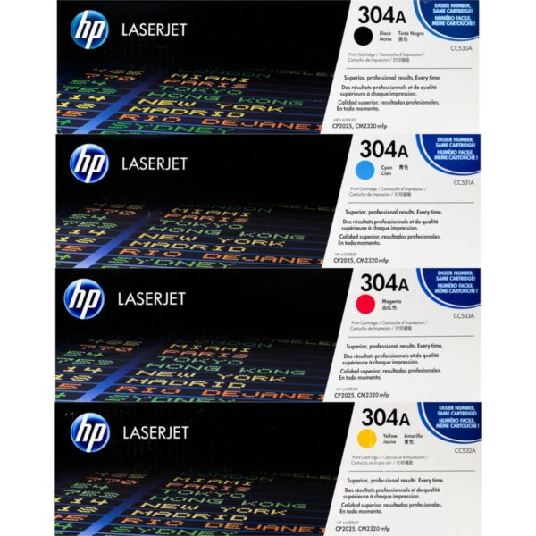 HP 304A Original Laser Toner Cartridge Black & Color