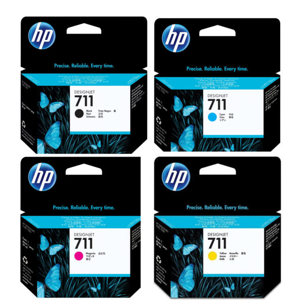 HP 711 Original Ink Cartridge Black & Tri-color