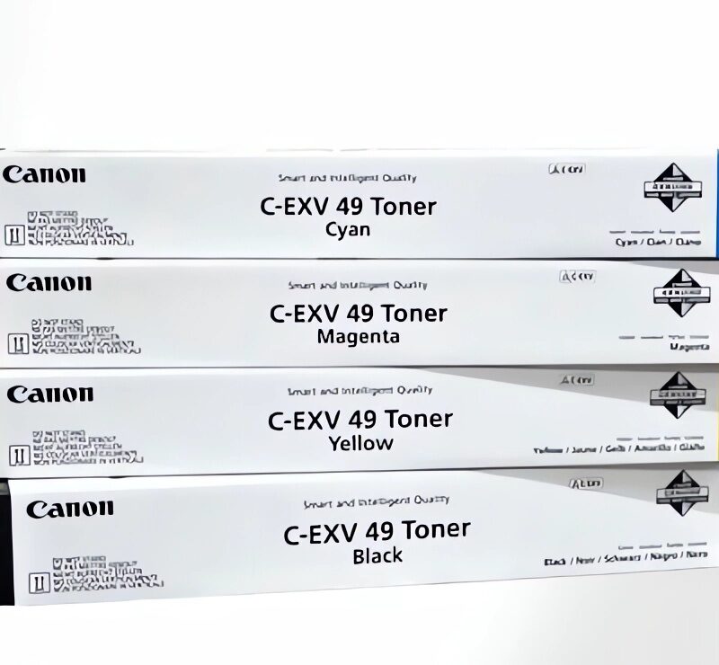 Canon EXV-49 Original Laser Toner Cartridge Black and Color