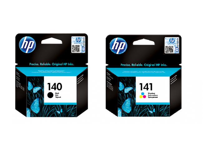 HP 140-141 ink Black and Color Original