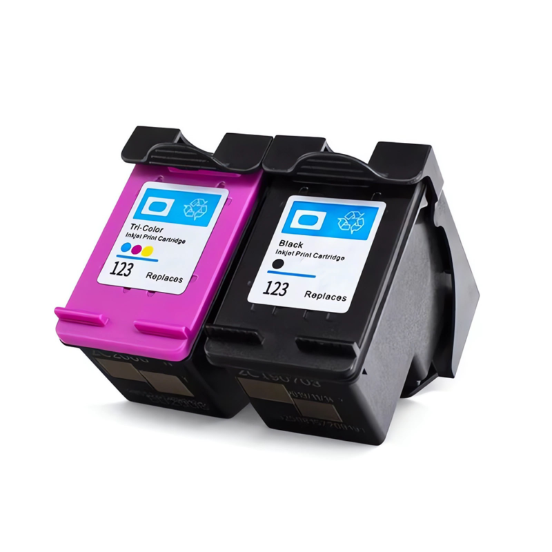 HP 123 Inkjet Cartridge Set Compatible Black and Color