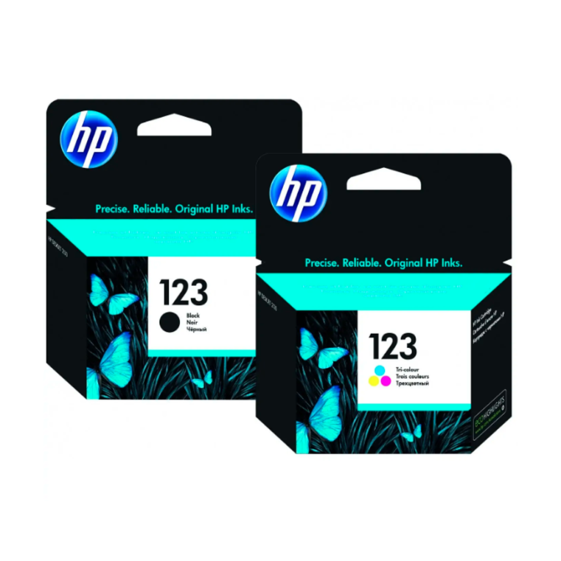 HP 123 Inkjet Cartridge Set Original Black and Color