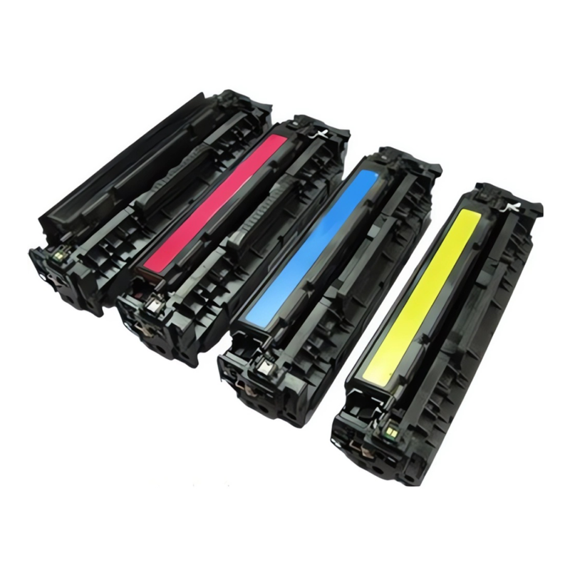 HP 125A Laser Toner Set Compatible Black and Color