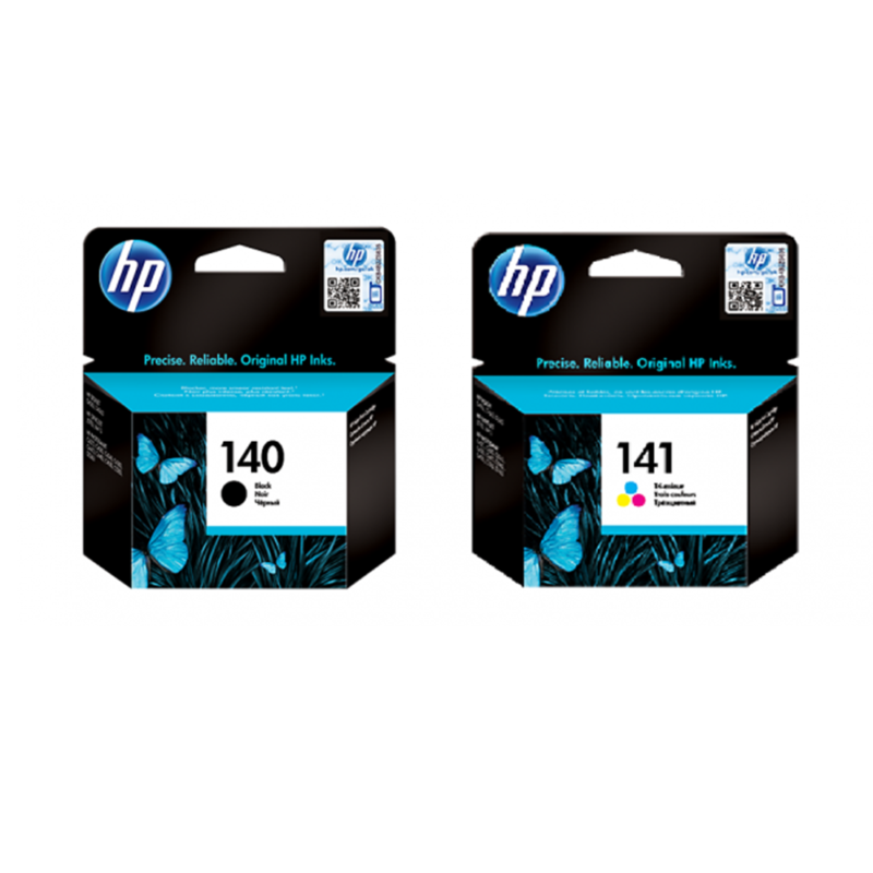 HP 140/141 Inkjet Cartridge Set Original Black and Color