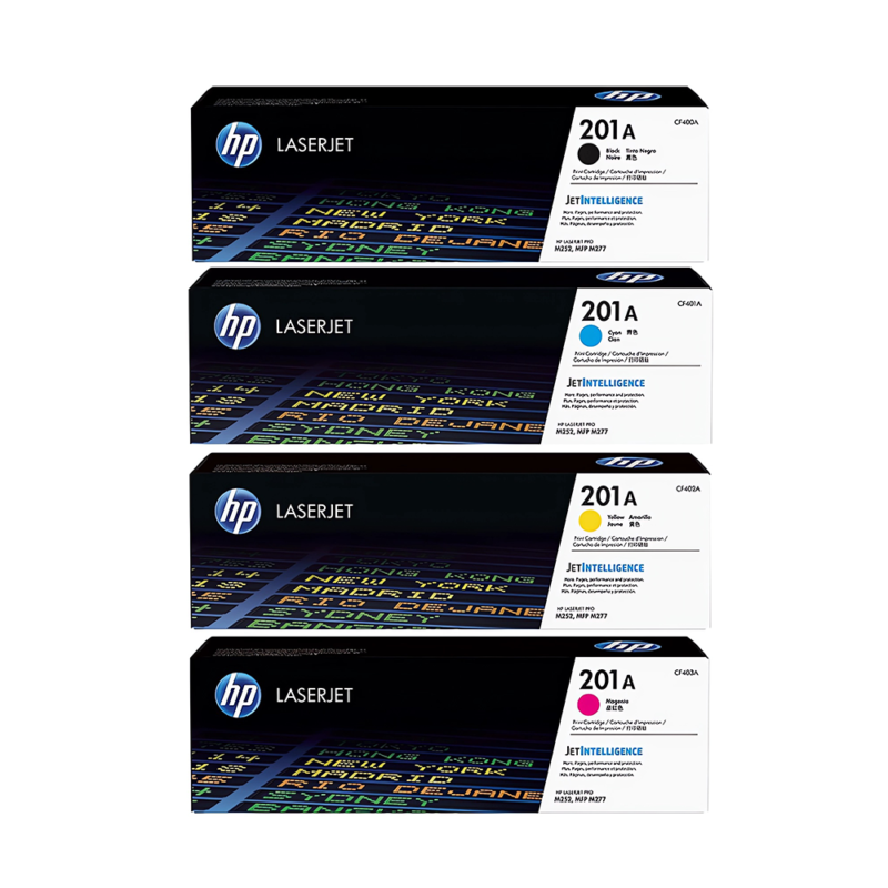 HP 201A Laser Toner Set Original Black and Color