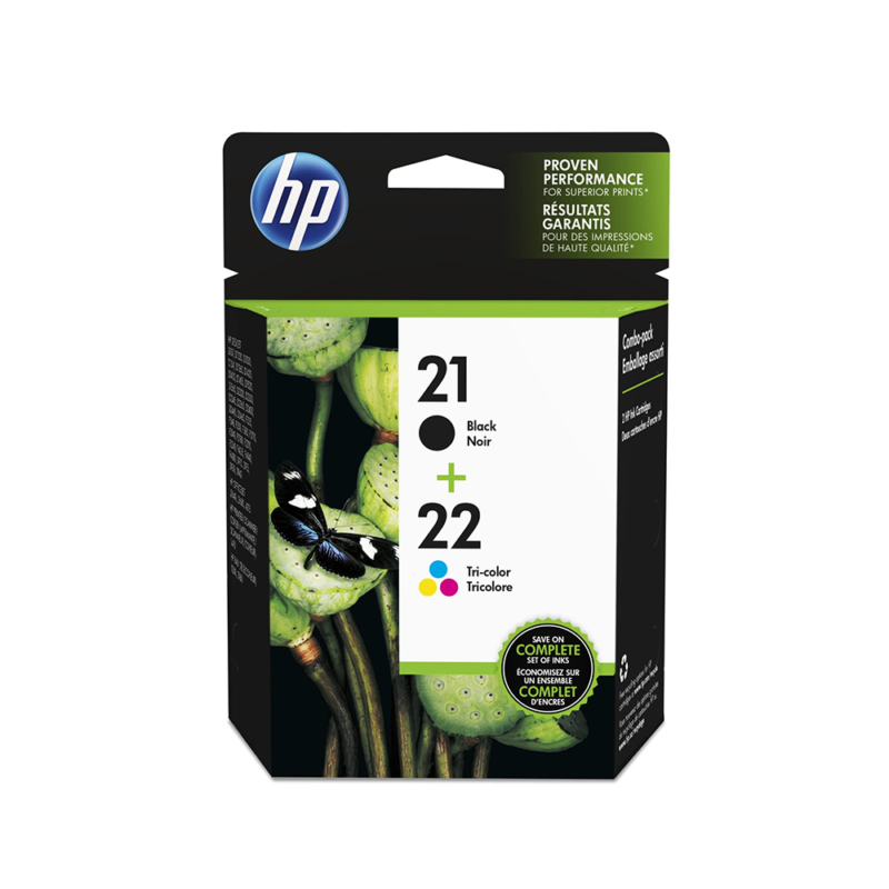 HP 21 Inkjet Cartridge Set Original Black and Color