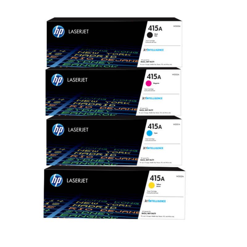 HP 415A Laser Toner Set Original Black and Color