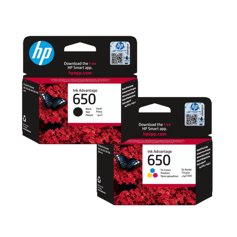 HP 650 Ink Original Black and Color