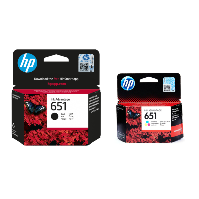 HP 651 Ink Original Black and Color