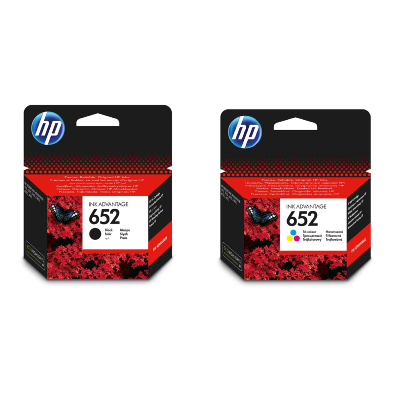 HP 652 Ink Original Black and Color