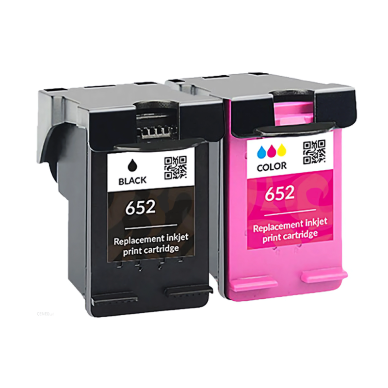 HP 652 Inkjet Cartridge Set Compatible Black and Color