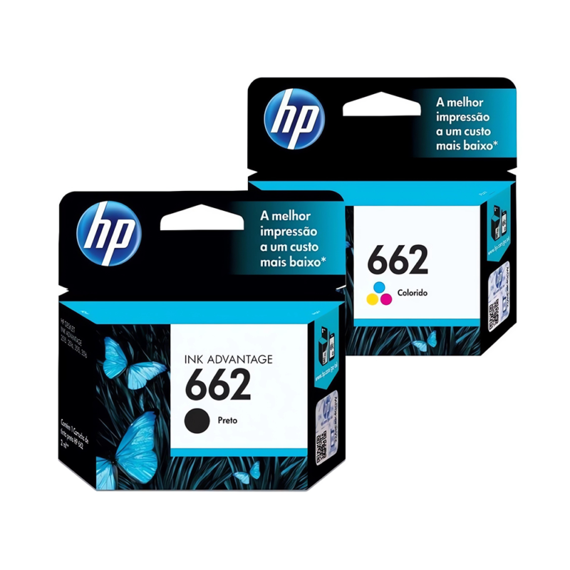 HP 662 Inkjet Cartridge Set Original Black and Color