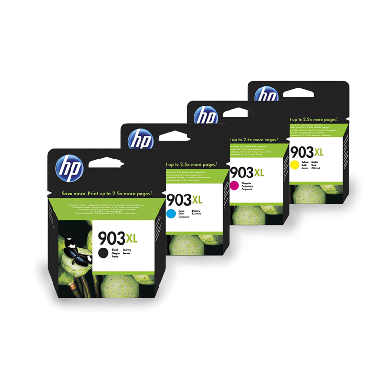 HP 903XL Inkjet Cartridge Set Original Black and Color