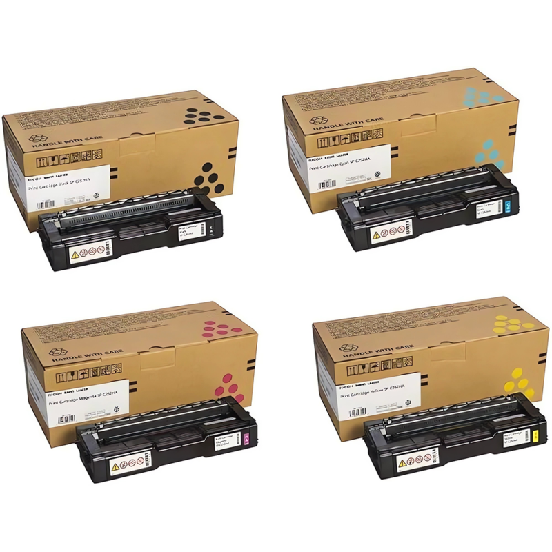 Ricoh MP-C252 Laser Toner Set Original Color and Black